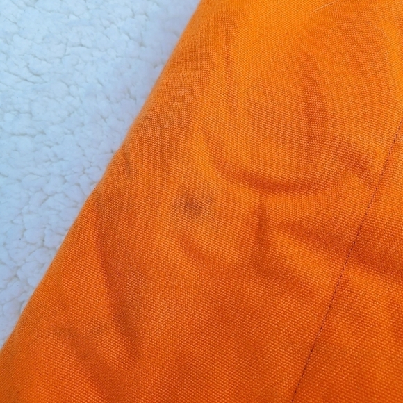 Vtg Coveralls Men XL Orange Hollofil 808 Hunting Workwear 1-Pc USA Made 80s 90s - Picture 7 of 16